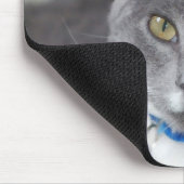 灰色の虎猫猫のmousepad マウスパッド (コーナー)