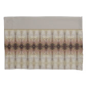 灰色の装飾的デザイナー 枕カバー (正面左)