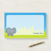 灰色の象の漫画 ポストイット (デスク)