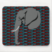 灰色の象 マウスパッド (正面)