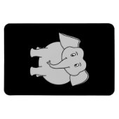 灰色の象 マグネット (横)