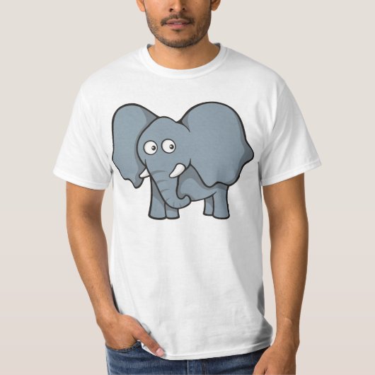 灰色の象 Tシャツ (正面)