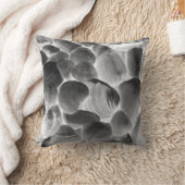 灰色の貝殻 クッション (ブランケット)