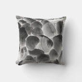 灰色の貝殻 クッション (正面)