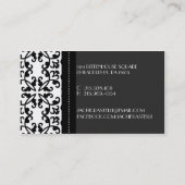 灰色の財産のダマスク織のお母さんのテレホンカード/huに押しかけて下さい コーリングカード (裏面)