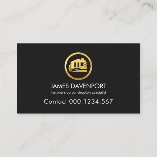 灰色の赤い金ゴールドの手作り層 名刺 (裏面)