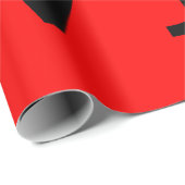 灰色の赤の背景の結婚愛 ラッピングペーパー (ロールコーナー)