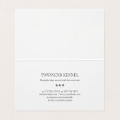 灰色の足は-写真のコラージュ-犬の犬小屋を印刷します 名刺 (内部フラット)