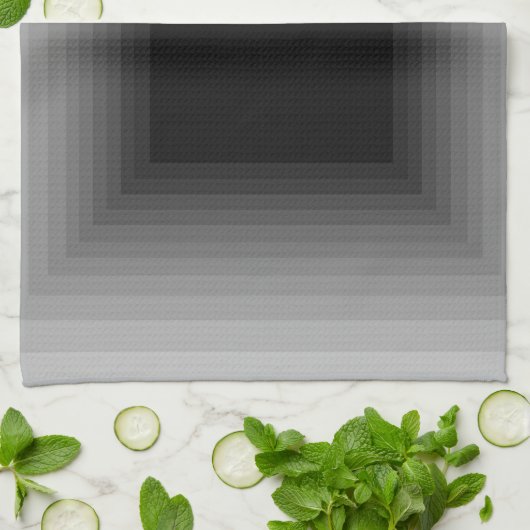 灰色の近代美術のデザインCricketDianeで浸される キッチンタオル (折り畳み)