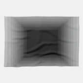 灰色の近代美術のデザインCricketDianeで浸される キッチンタオル (横)