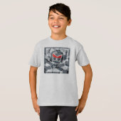 灰色の迷彩柄スウェーデン人 Tシャツ (正面フル)