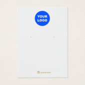 灰色の追加ロゴのイヤリングディスプレイソーシャルネットワーク (正面)