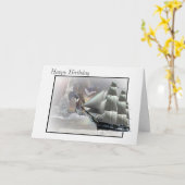 灰色の避難所のバースデー・カード カード (黄色い花)