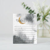 灰色の金ゴールドムーンと星がベビーカードを願う (スタンド正面)