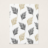 灰色の金ゴールドリーフパターンのイヤリング背景 (裏面)