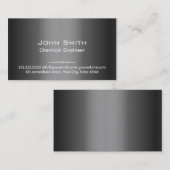 灰色の金属の化学エンジニアの名刺 名刺 (正面/裏面)