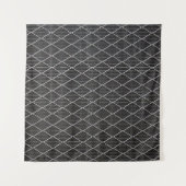 灰色の金属線フェンス タペストリー (正面(横))