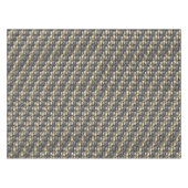 灰色の金色の長方形の彫刻と染色 テーブルクロス (正面(横))