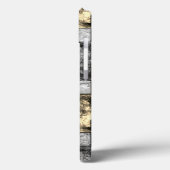 灰色の金色の長方形の彫刻と染色 Case-Mate iPhoneケース (裏面 / 左)