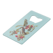 灰色の金鳥聖句 クレジットカード栓抜き (正面アングル)