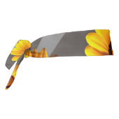 灰色の銀の花に美しい黄色のストライプ花 タイヘッドバンド (回転270)