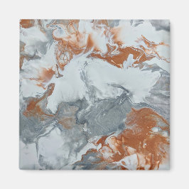 灰色の銅アクリル絵画抽象芸術背景 マグネット