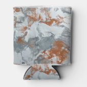 灰色の銅アクリル絵画抽象芸術背景 缶クーラー (正面)