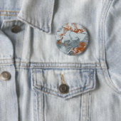 灰色の銅アクリル絵画抽象芸術背景 缶バッジ (インサイチュ)