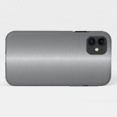 灰色の鋼鉄 Case-Mate iPhoneケース (裏面(横))