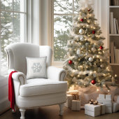 灰色の雪片 クッション