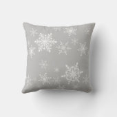灰色の雪 クッション (裏面)
