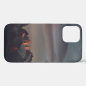 灰色の雲の下の岩山 Case-Mate iPhoneケース (裏面 (横))