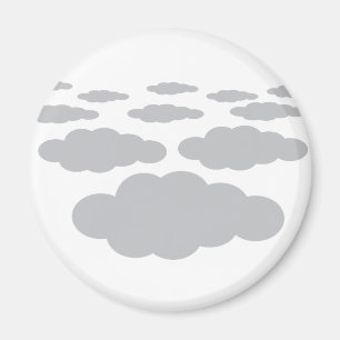 灰色の雲の天気 マグネット