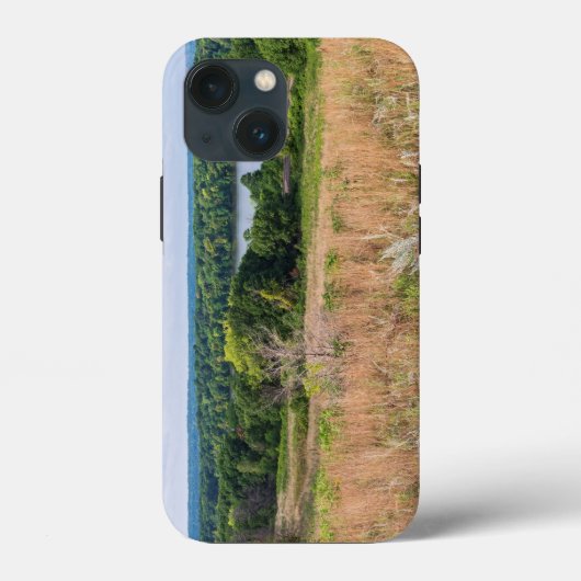 灰色の雲の砂丘とムーアースレイクの風景 Case-Mate iPhoneケース (裏面)