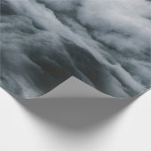 灰色の雲絵画の ラッピングペーパー (角)