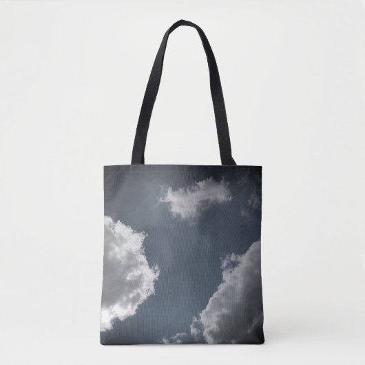 灰色の雲 トートバッグ (正面)