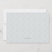 灰色の霧の死別のサンキューカード ノートカード (裏面)