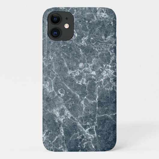 灰色の青い抽象芸術パターン Case-Mate iPhoneケース (裏面)