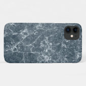 灰色の青い抽象芸術パターン Case-Mate iPhoneケース (裏面(横))