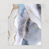 灰色の青い瑪瑙のチラシ チラシ (裏面)