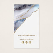 灰色の青い瑪瑙のパッケージの挿入 (裏面)