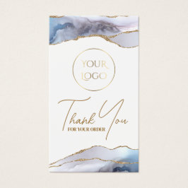 灰色の青い瑪瑙のパッケージの挿入