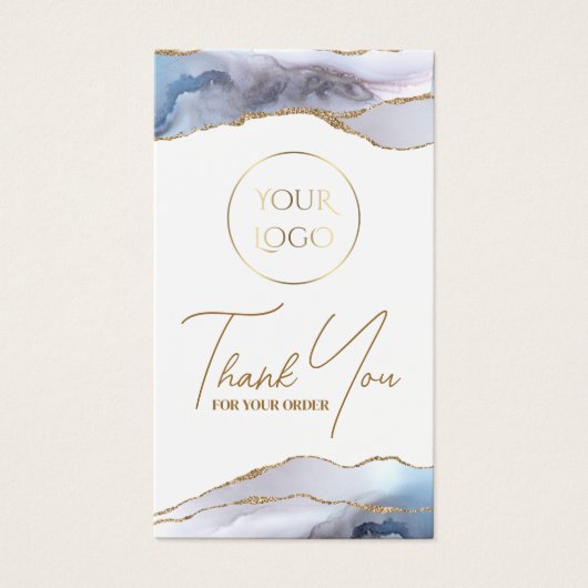 灰色の青い瑪瑙のパッケージの挿入 (正面)