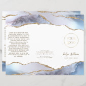 灰色の青い瑪瑙のパンフレット (正面/裏面)