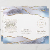 灰色の青い瑪瑙のパンフレット (正面/裏面)