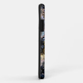 灰色の青い花柄 Case-Mate iPhoneケース (裏面/右)