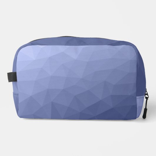 灰色の青のグラデーションのジオメトリメッシュパターン ドップキット (正面)