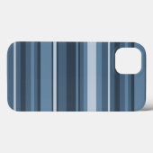 灰色の青のストライプCase-Mate iPhone case Case-Mate iPhoneケース (裏面 (横))