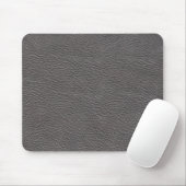 灰色の革質のmousepad マウスパッド (マウス)