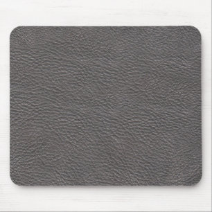 灰色の革質のmousepad マウスパッド